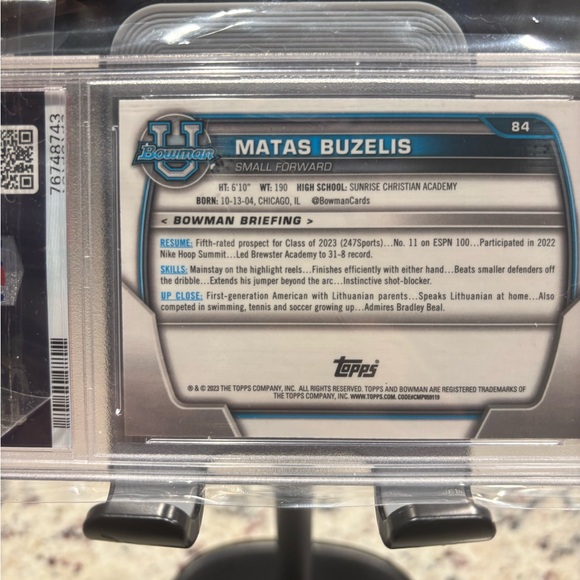 Topps Purple Shimmer Refractor Trading Card - Picture 2 of 4